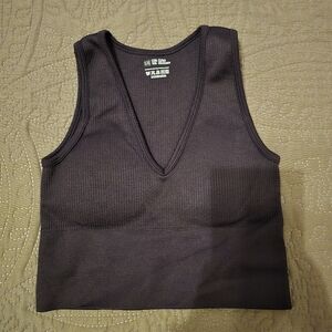 Black Cropped Tank Size S/M